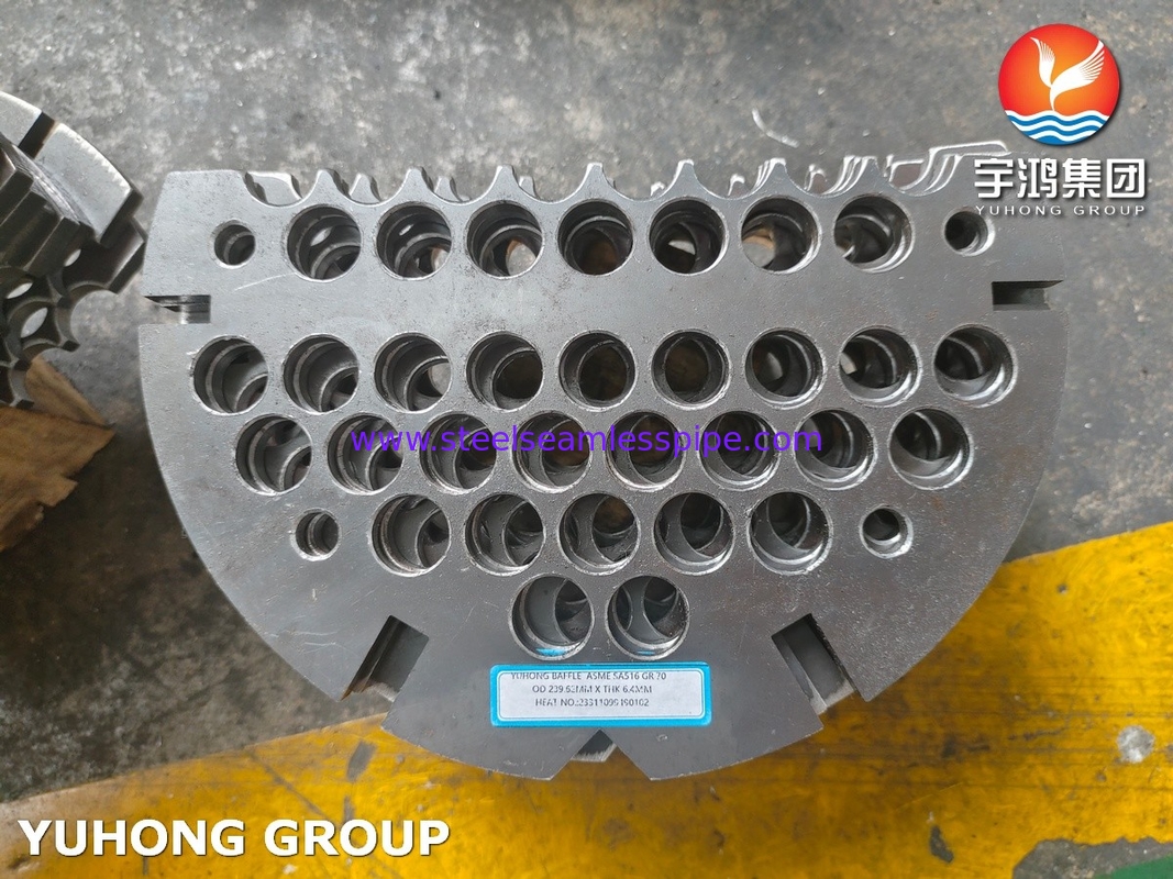 Deflector segmentado resistente a HIC ASME SA516 Gr70N para intercambiador de calor S&T (Espesor 8-180mm)​