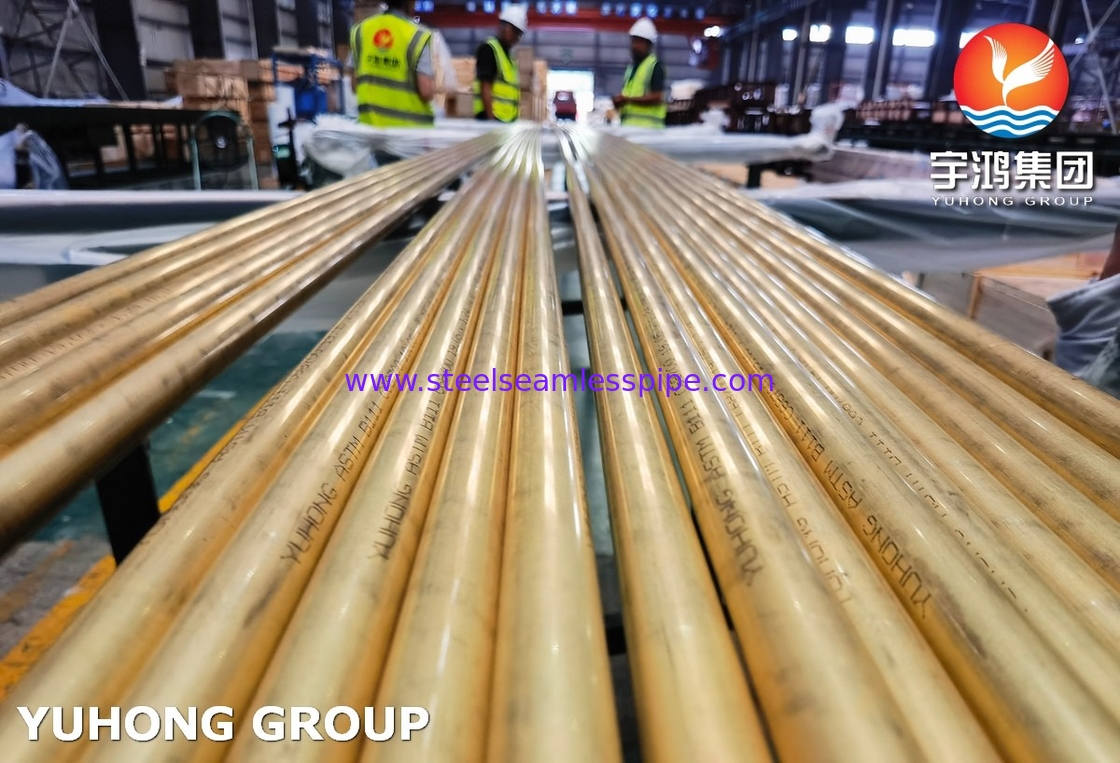C68700 Tubo sin costuras de aleación de cobre ASTM B111 para intercambiadores de calor aprobado por la SGS