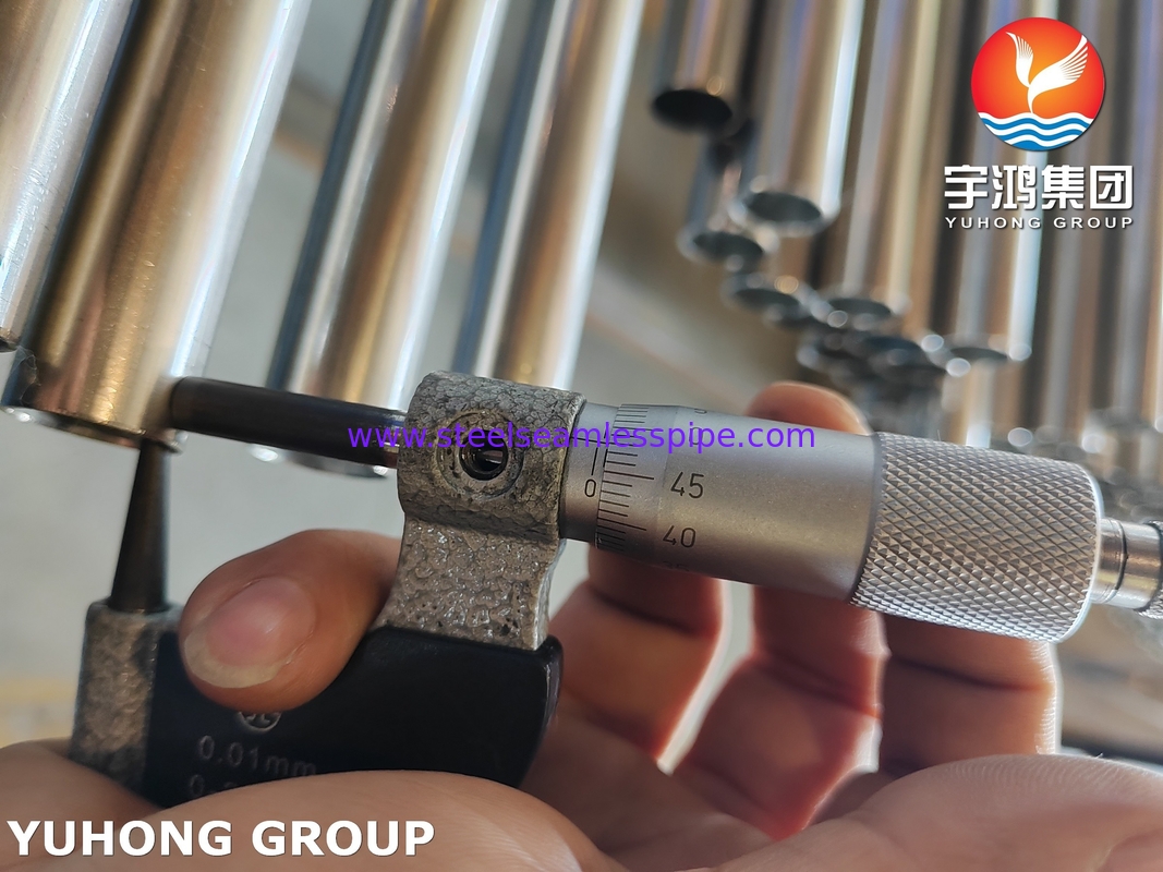 Tubo sin costura de acero inoxidable ASTM A269 TP316L, recocido brillante para caldera, aplicación en intercambiadores de calor