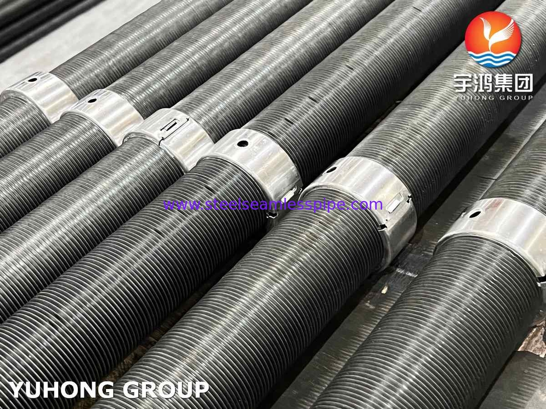 ASTM A179 Tubo de aleta de acero al carbono Tipo de aleta de aluminio G para torre de enfriamiento en seco