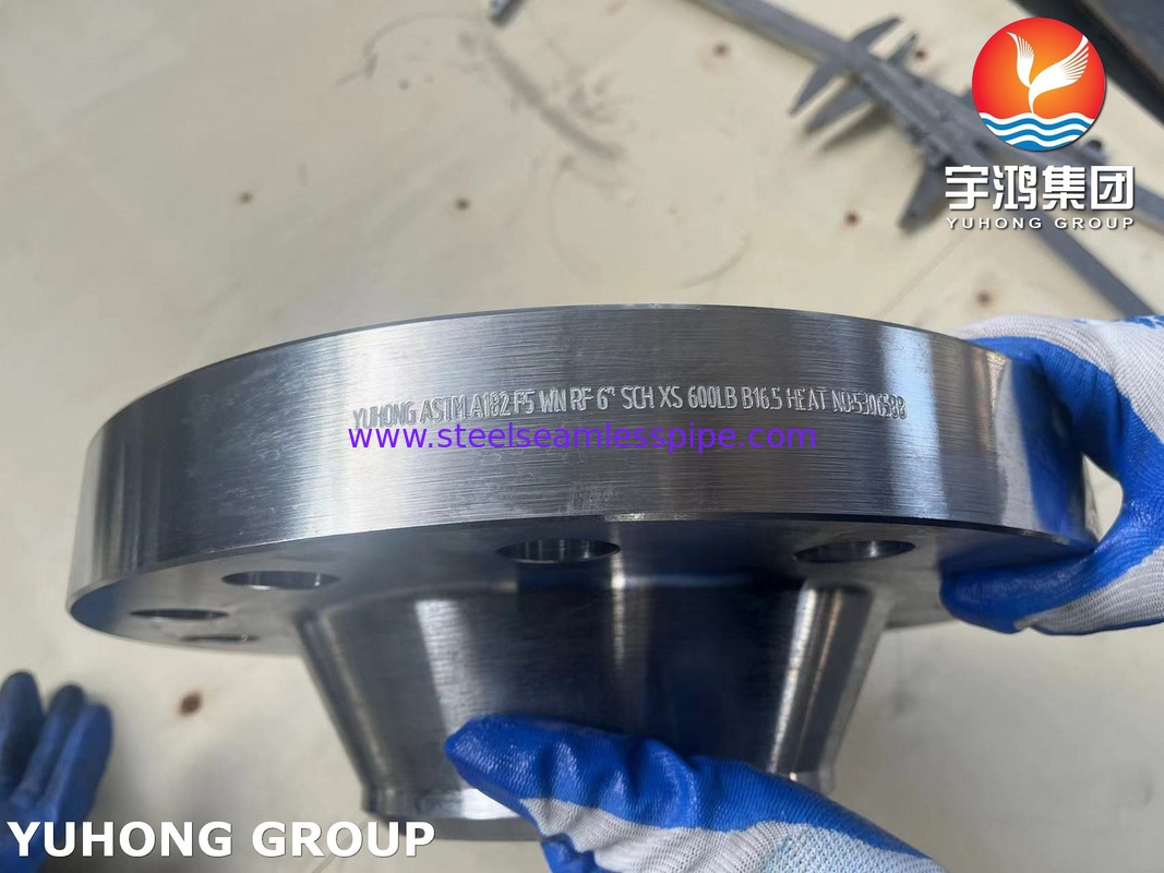 ASTM A182 F5 Cuello de soldadura de orificio RF Flange B16.5 para excelente alta temperatura