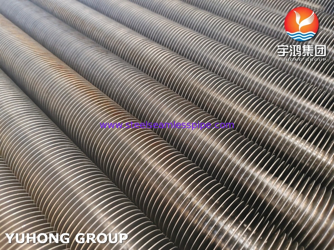ASTM A179 tubo de aleta incorporado de acero al carbono de aluminio para intercambiador de calor y sistema de refrigeración