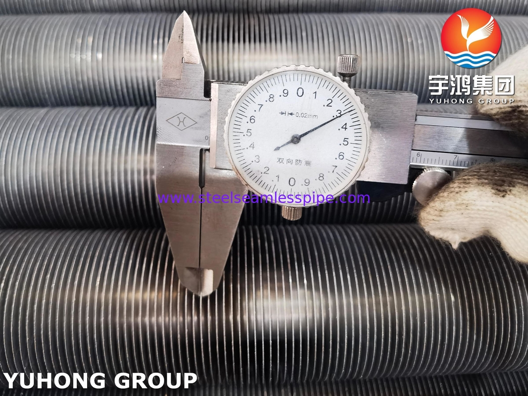 ASTM A179 Tipo G tubo con aletas incrustadas, aluminio 1060, para intercambiadores de calor