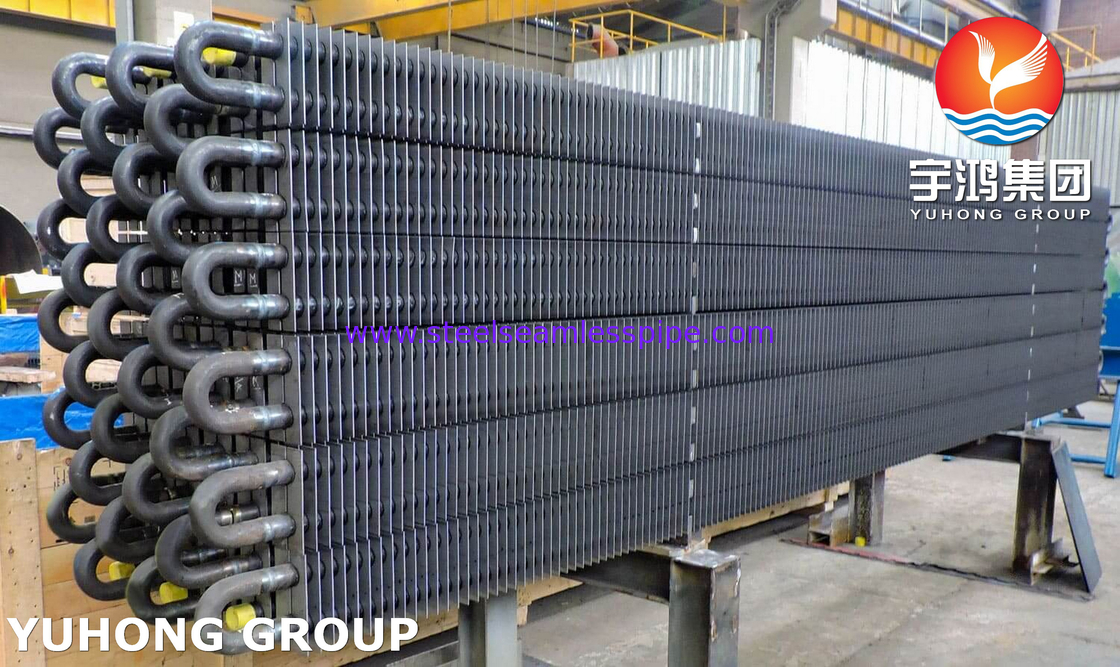 Tubo de aleta de acero al carbono tipo H y doble tipo H ASTM A179 / ASME SA179