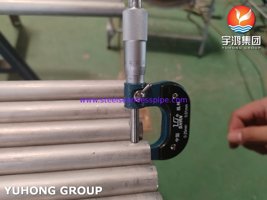 ASME SA789 / ASTM A789 S32750 Tubos sin costuras de acero dúplex para intercambiadores de calor, Aplicación química