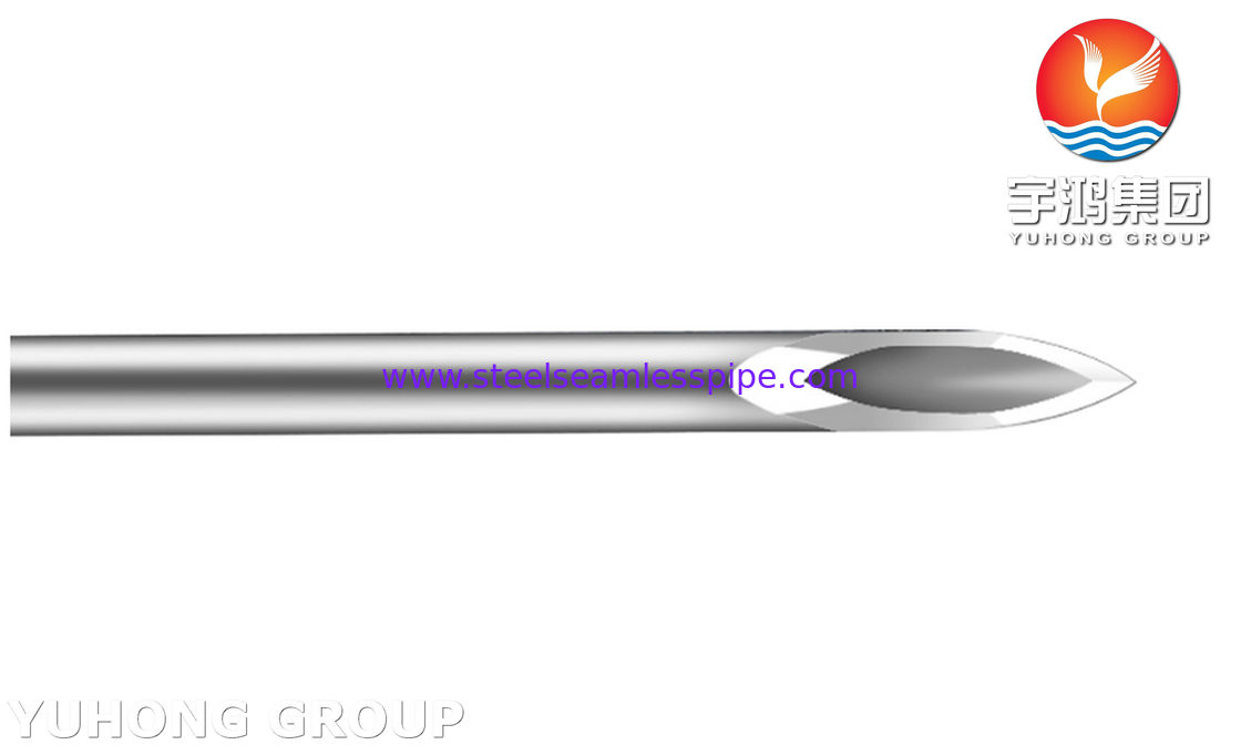 Aguja de insulina ISO9626 SUS304, tubo de aguja con punta de cinco biseles para el tratamiento de la diabetes