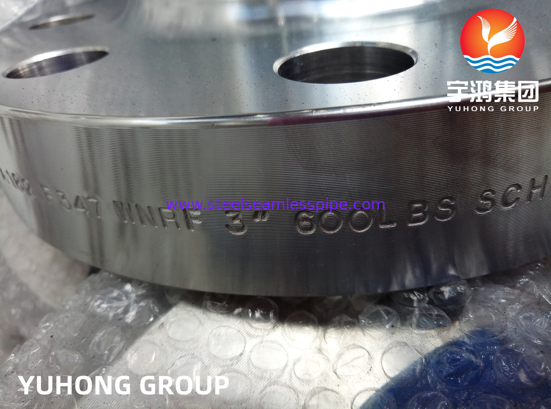 ASTM A182 ASME SA182 F347L Flange de cuello de soldadura RF forjado para calderas supercríticas