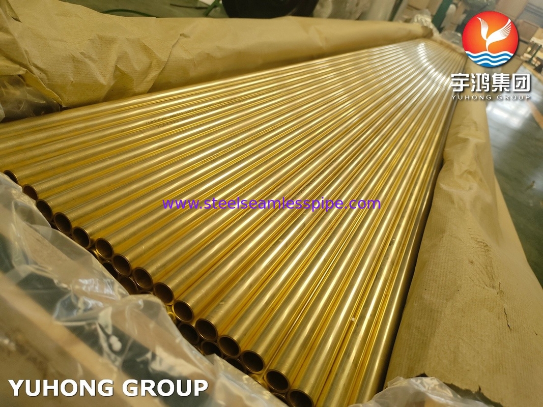 ASTM B111 / ASME SB-111 Tubo de aleación de cobre C44300 para resistencia a la corrosión industrial