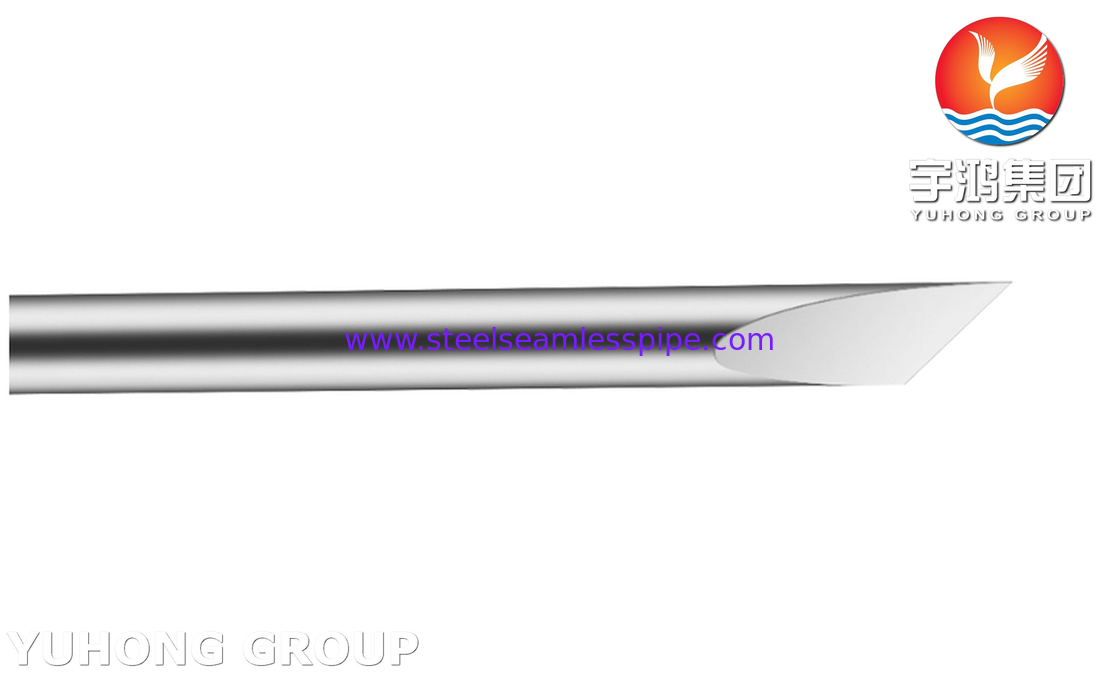 Tubo de aguja de núcleo sólido de acero inoxidable con dorso ISO9626 304 Lanceta de sangre para la recolección de muestras