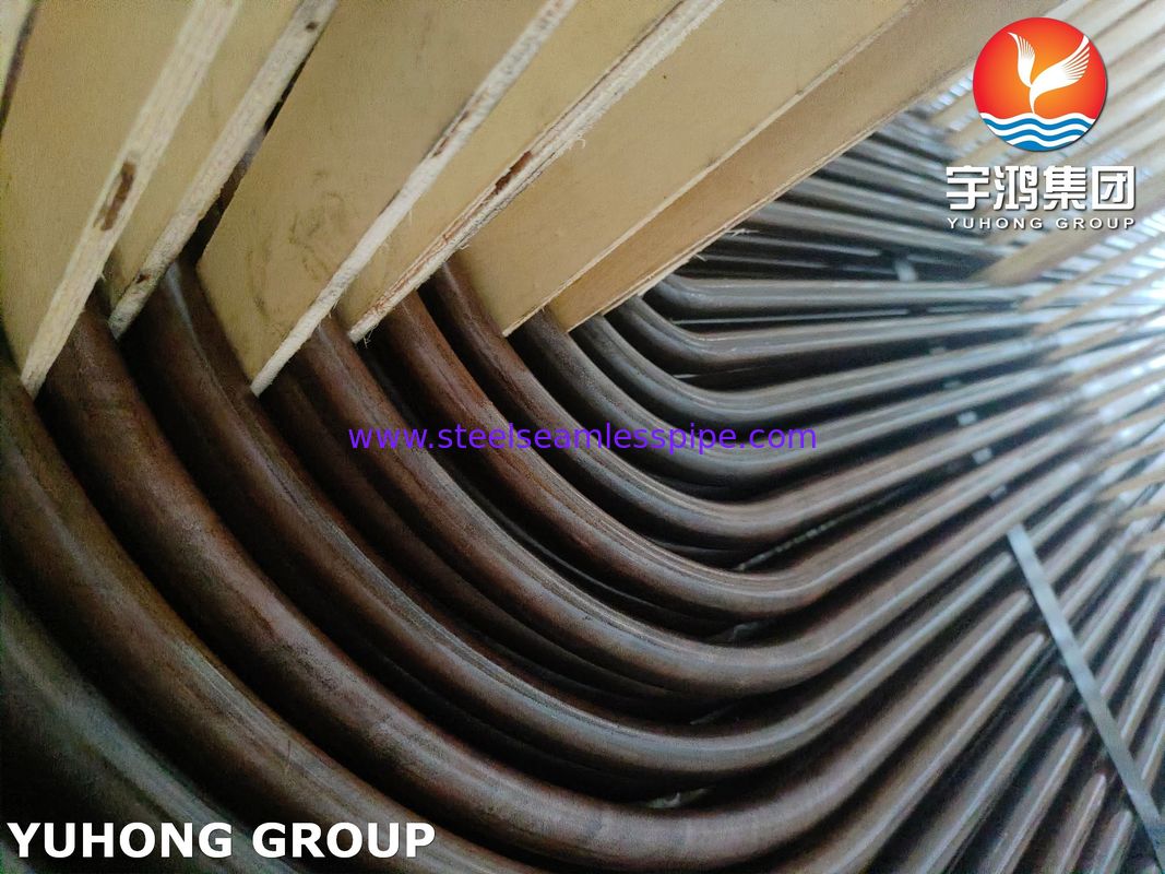 ASME SA179 ASTMA179 Tubos de intercambiador de calor y condensador de acero de bajo carbono sin costura doblados en U, estirados en frío
