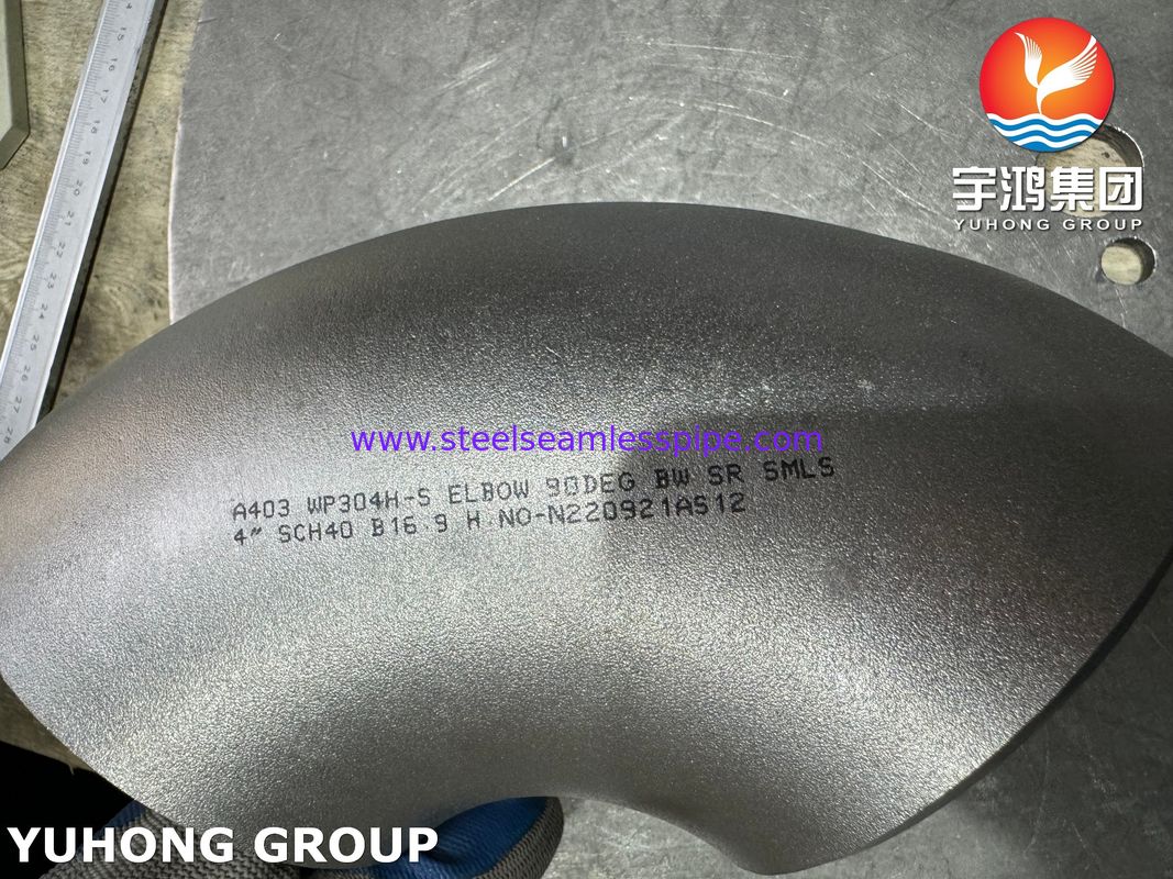 El material de acero inoxidable de ajuste de corto alcance con codo de extremo de acero inoxidable B169