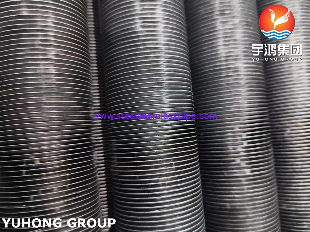 ASME SA179 Tubo sin costura de tipo L de aleta de acero al carbono con aleta de aluminio 1060