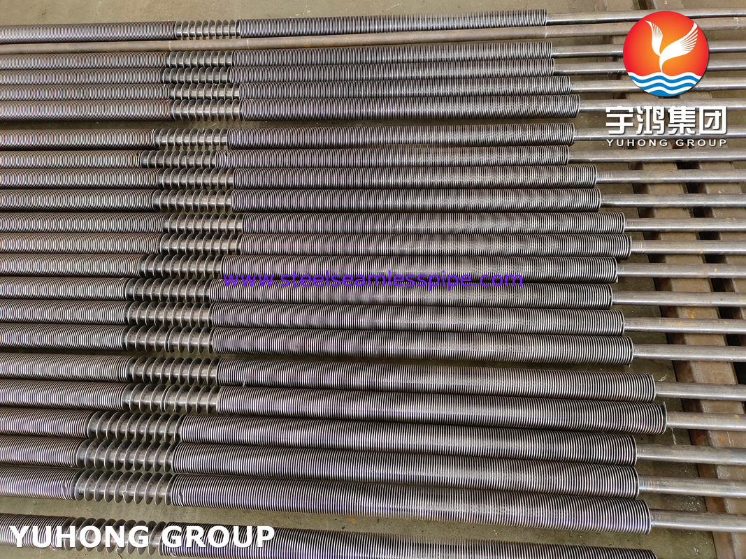 ASTM A106 Gr.B Carbon Steel U Bend HFW Soild Fin Tube For Diesel Engine Exhaust Economizers