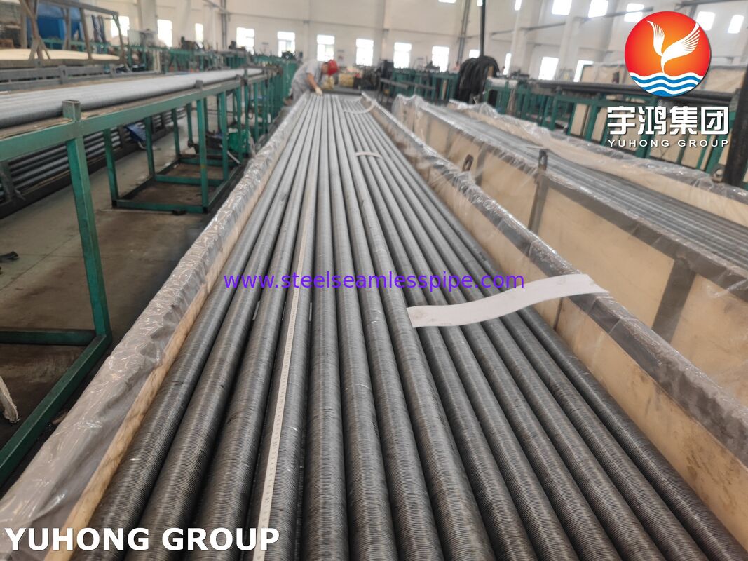 Tubo aleteado empotrado de acero al carbono ASME SA209 con aletas AL1060 para intercambiadores de calor