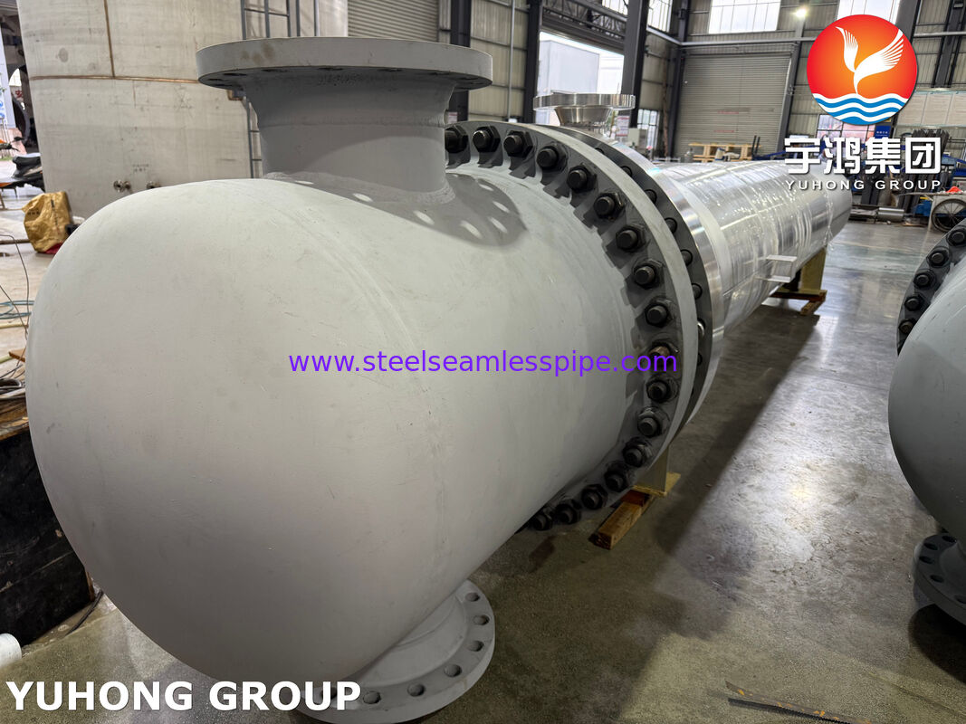 Intercambiador de calor de cabezal flotante tipo AES con sello ASME U, con tubos TP316L para servicio severo