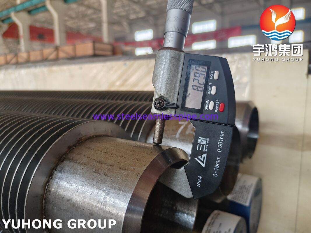 Tubo aleteado soldado de alta frecuencia - Base ASTM A335 P22 / Aletas de 11-13Cr para calderas y calentadores