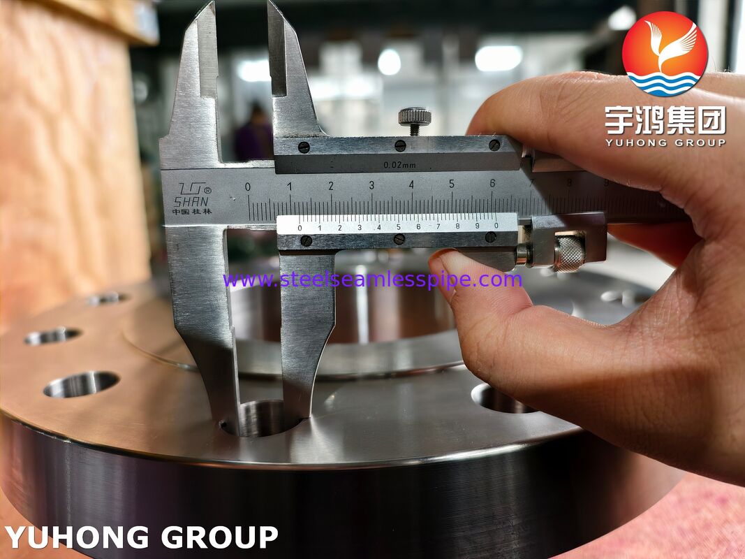 ASTM B564 N04400 Brida ciega forjada de acero de aleación de níquel Monel 400 con realce