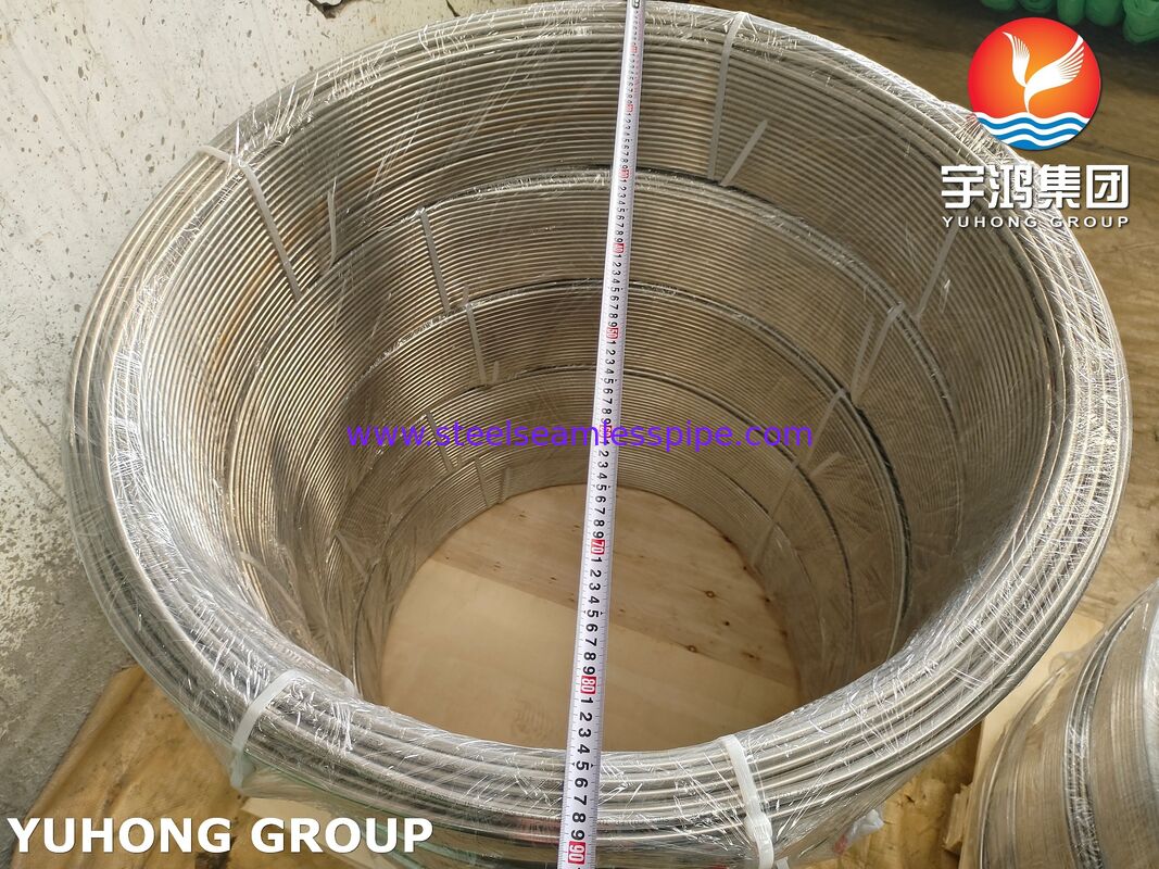 Tubo de bobina de acero inoxidable con recocido brillante ASTM A269 TP316 / TP316L para entornos potencialmente corrosivos