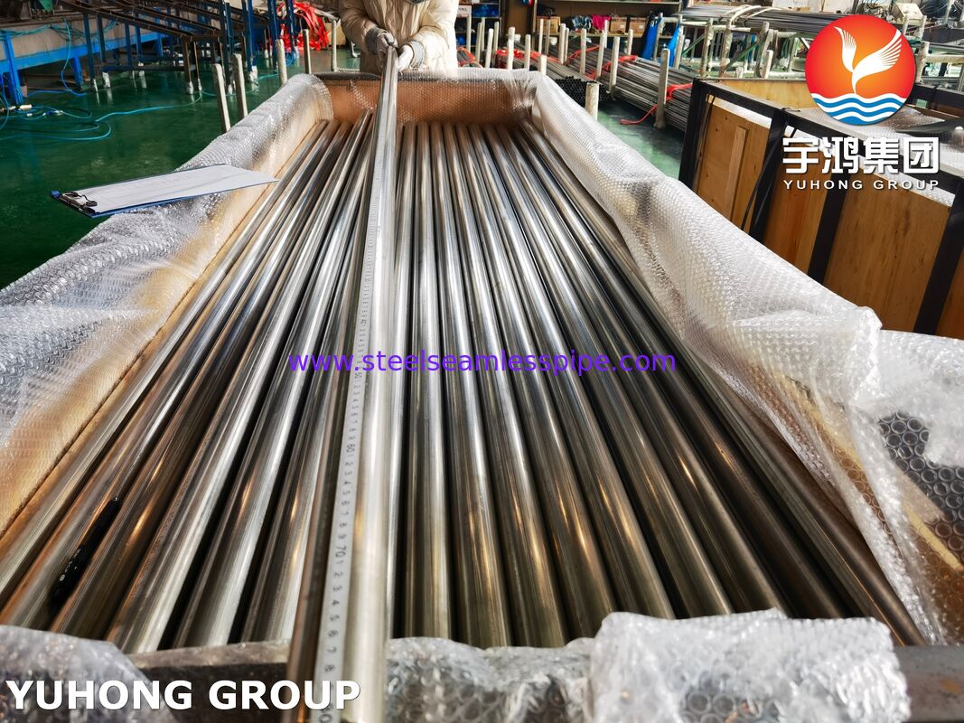 Tubo Recocido Brillante ASTM A249 TP304 Tubo Soldado de Acero Inoxidable para Intercambiadores de Calor