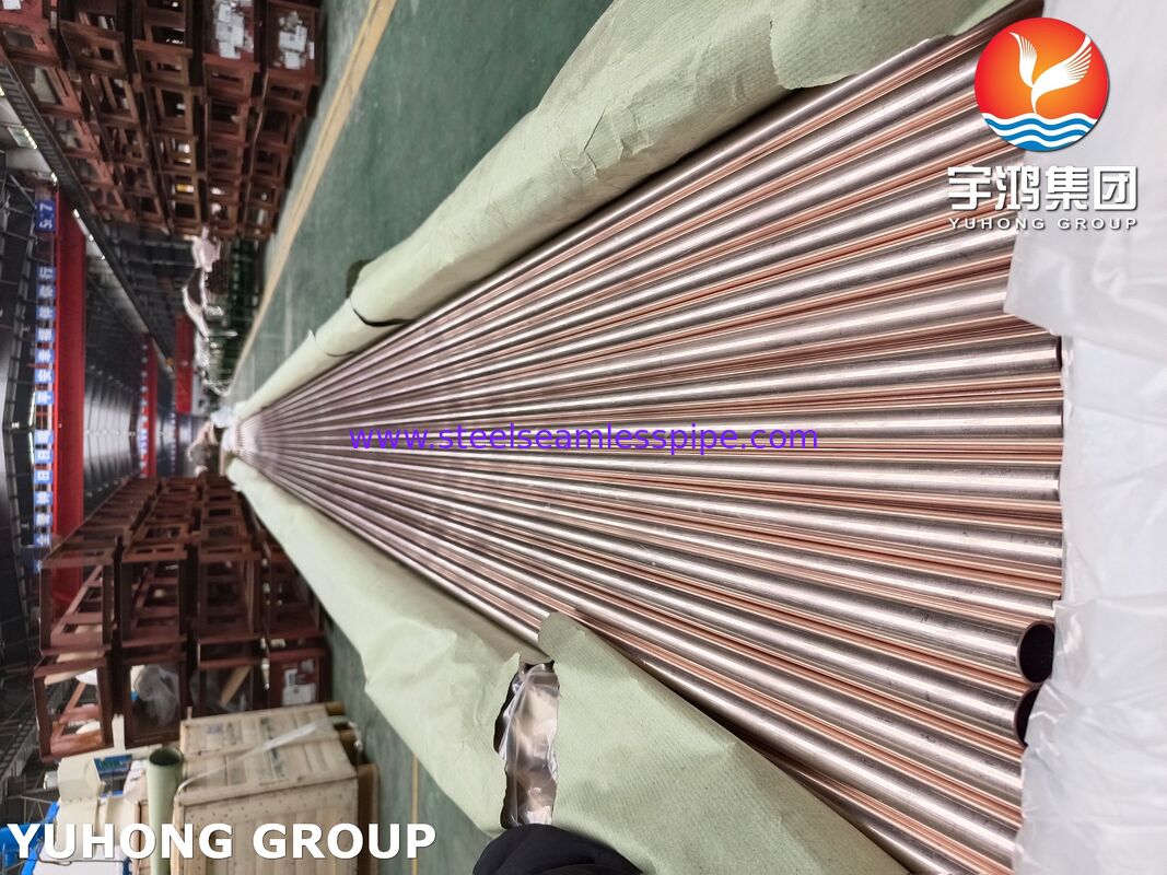 ASTM B111 C70600 Tubo de condensador sin costura - aleación 90-10 de cobre-níquel para intercambiadores de calor y condensadores marinos
