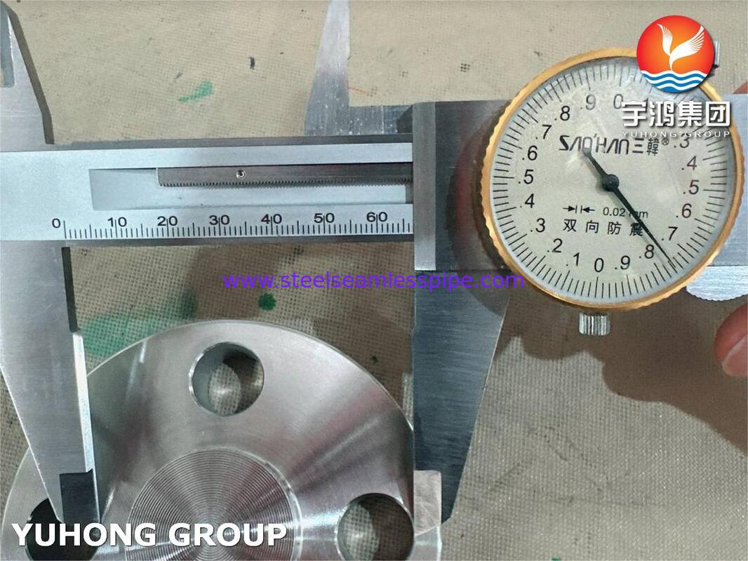 Brida ciega forjada de acero inoxidable dúplex ASTM A182 F53 con realce de cara, B16.5