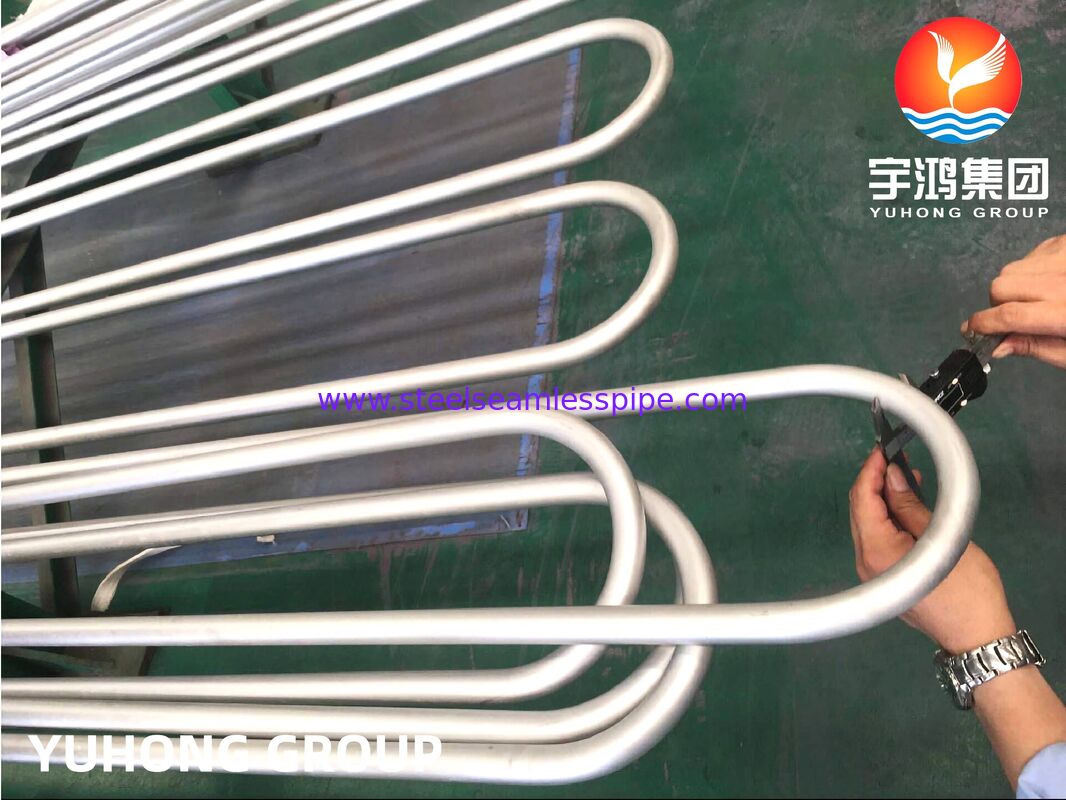 ASTM B444 Inconel 625 Tubo sin costura de U Bend para intercambiadores de calor de concha y tubo