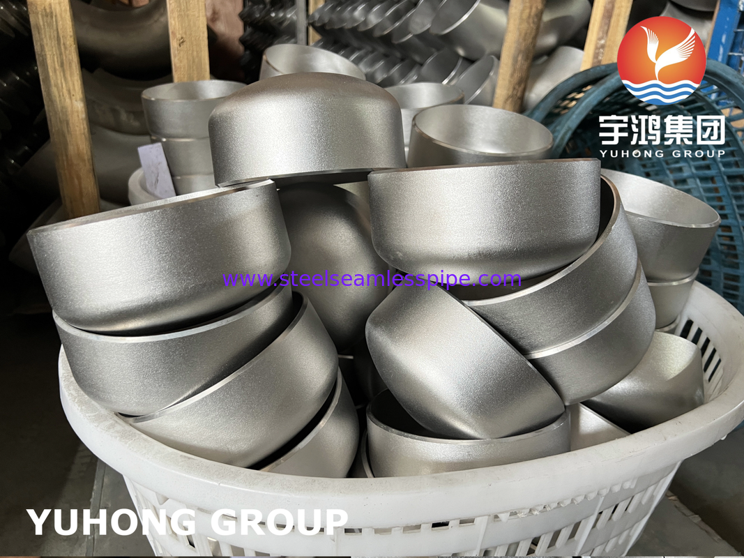 Tapa de soldadura a tope de acero inoxidable ASTM A403 WP316L ASME B16.9 arenada para tuberías industriales