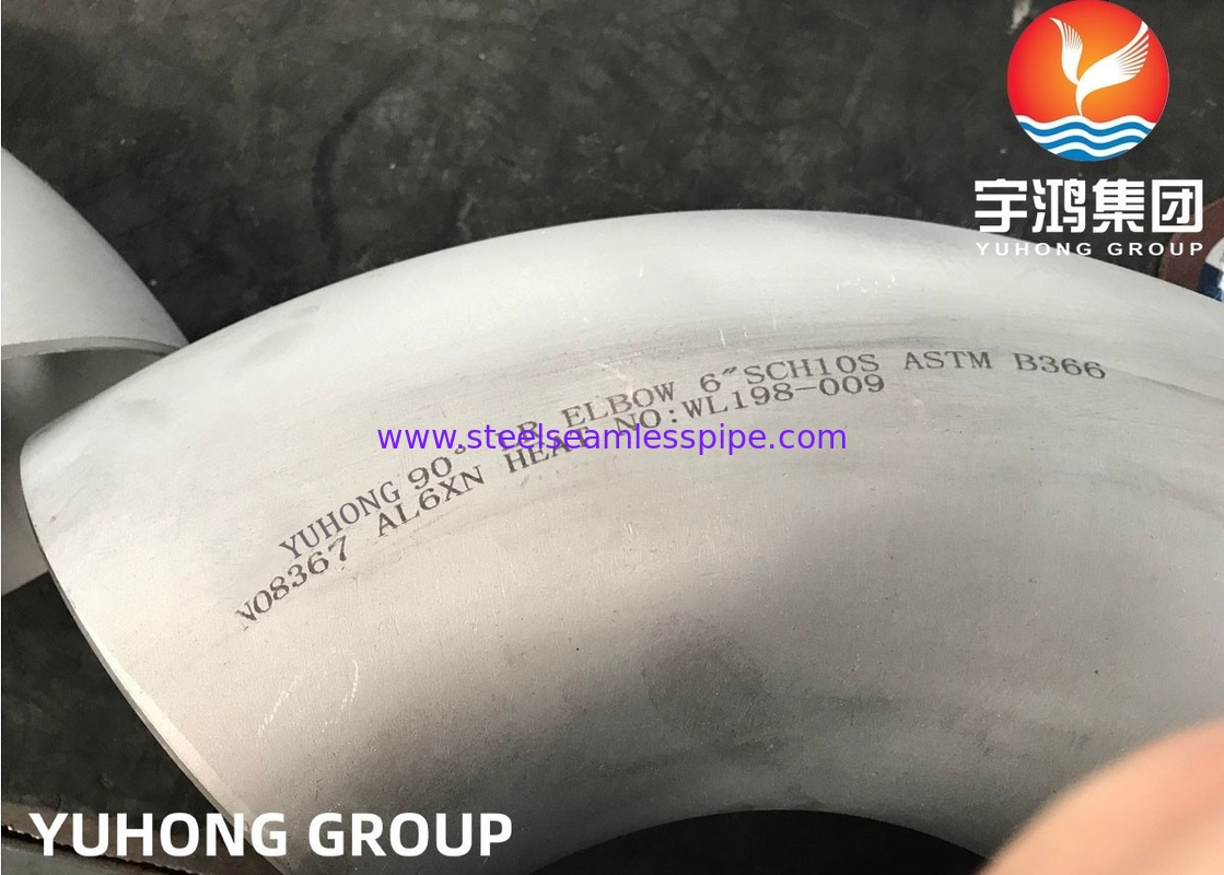 ASTM B366/CODOS UNS N08367 AL6XN AISI DE B564 BW/COLOCACIONES DE ACERO INOXIDABLES DE ASME B16.28