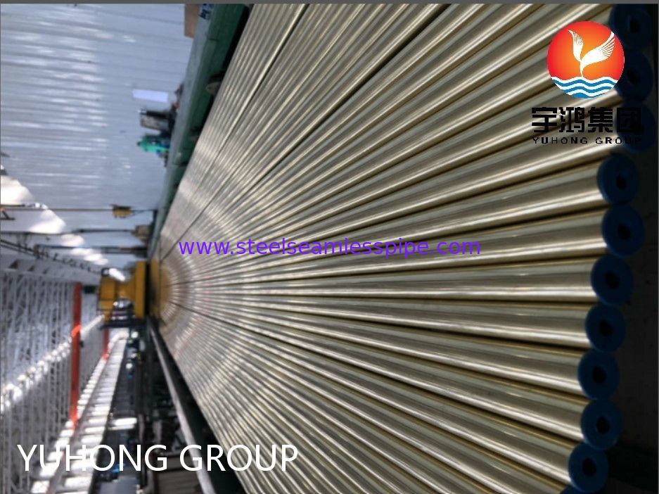 ASTM B111 C44300 O61 Tubo de cobre sin costura Latón Tubo redondo de cobre para aplicaciones de intercambiadores de calor