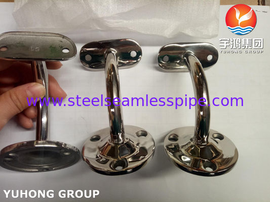 Accesorios Herrajes Pasamanos Barandas de acero Superficie inoxidable Espejo 600Grits Abrazadera Soporte Caja Madera