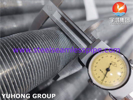 ASTM B338 Gr. 2 Tubos de aleta para intercambiadores de calor de titanio, tubos de aleta espirales extruidos