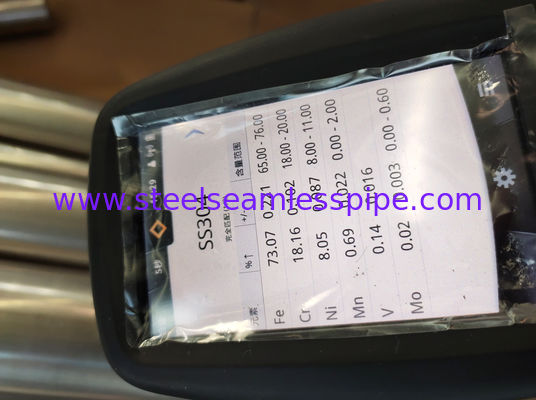 Tubo soldado con autógena de acero inoxidable de ASTM A249 TP321