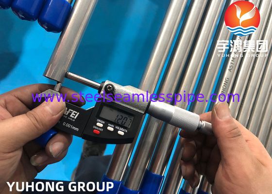 ASTM A269 TP316L/SUS316L/1,4404, tubo inconsútil de acero inoxidable de 31.75*1.65*11800M M, tubo del cambiador de calor de la caldera