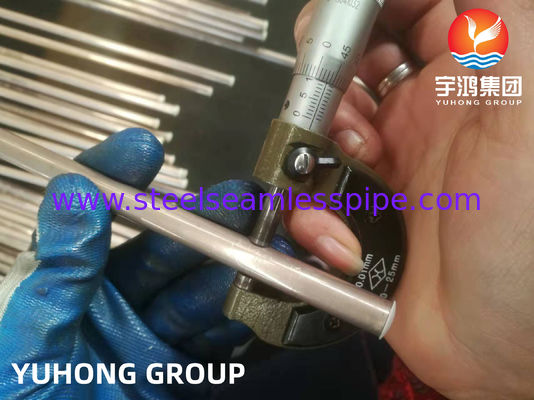 TUBO DE LA ALEACIÓN DE NÍQUEL DE COBRE DE ASTM B111/ASME SB111 C70600 PARA EL CAMBIADOR DE CALOR DE LA CALDERA