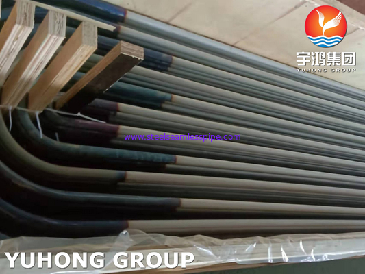 Tubo de acero inoxidable 100% Y UT del cambiador de calor del tubo de la curva en U de ASTM A213 TP317L