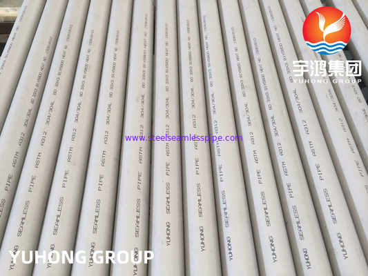 Tubo sin costuras de acero inoxidable ASTM A312 TP304L para alimentos y bebidas