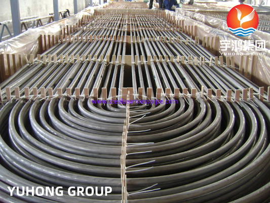 Tubo U de acero inoxidable ASTM A213 TP304 para intercambiadores de calor