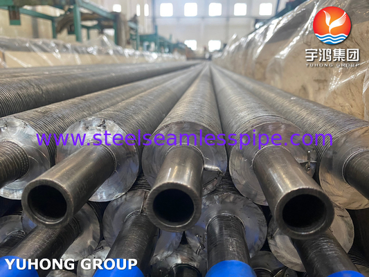 ASME SA210 Gr A1 Tubo sin costura Al1060 Tubo de aleta de aluminio incrustado tipo G para la industria del petróleo y el gas