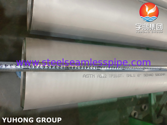 ASTM A511 TP316 316L 1.4404 Tubo sin costura de acero inoxidable encurtido y recocido Certificación ABS