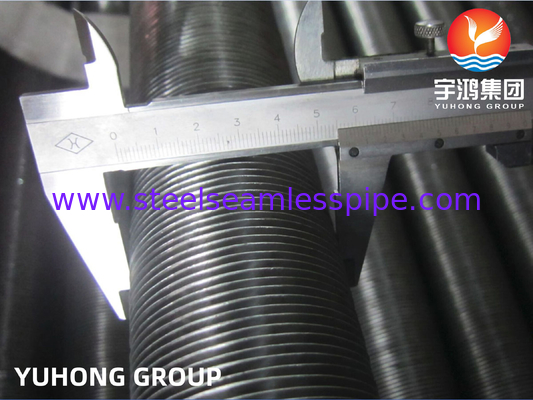 Tubo con aletas de tipo G incorporado ASME SA210 Gr.A1 Tubo sin costuras con aluminio Al1060