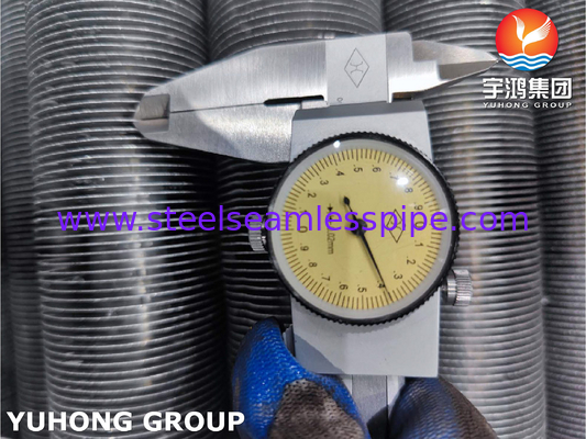 Exchanger de calor tubo con aletas, tipo extruido, ASTM A213 TP304 con aluminio 6063