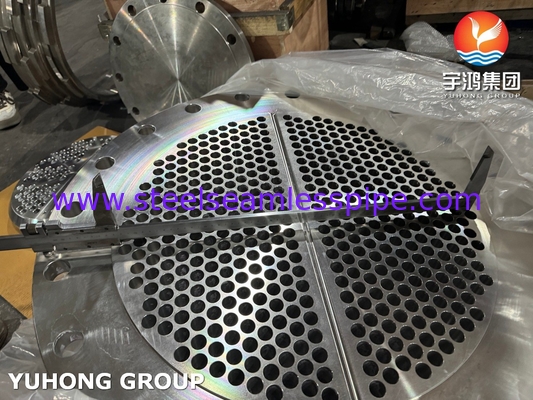 Hojas de tubos de acero inoxidable forjado para el ensamblaje de intercambiadores de calor ASTM A182 F304L