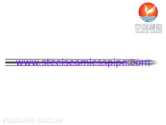 ISO9626 Tubo de aguja de inyección de acero inoxidable, punta doblada, aguja médica hipodérmica