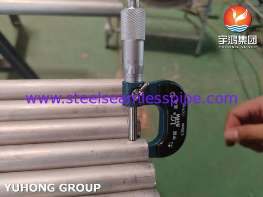 ASME SA789 / ASTM A789 S32750 Tubos sin costuras de acero dúplex para intercambiadores de calor, Aplicación química