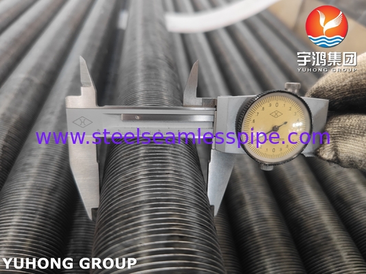 ASME SA209 TP304 Tubos de acero inoxidable con aletas incrustadas tipo G con aletas de aluminio 1060