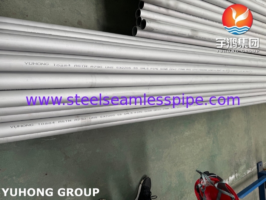 ASTM A790 / ASME SA789 S32205 Tubo sin costuras de acero dúplex para la industria del petróleo y el gas