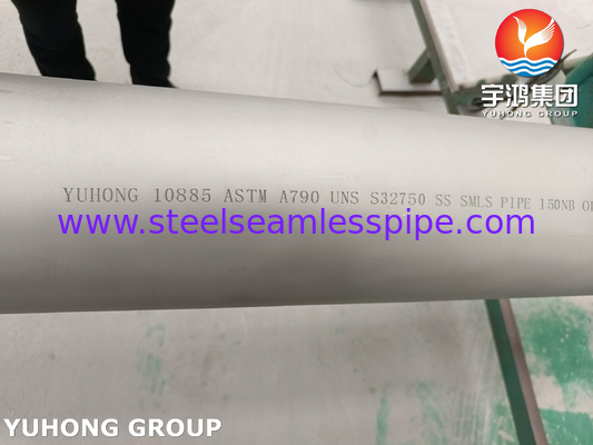 Pipe sin costura de acero inoxidable superduplex de ASTM A790 UNS S37500