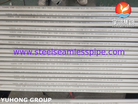 ASTM A213 TP304 Tubo sin costuras de acero inoxidable para intercambiadores de calor y calderas