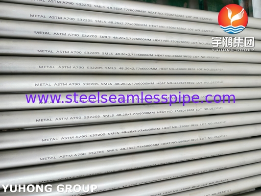 ASTM A790 UNS S32205 Tubería de acero inoxidable dúplex (ferrítico/austenítico) sin costura y soldada