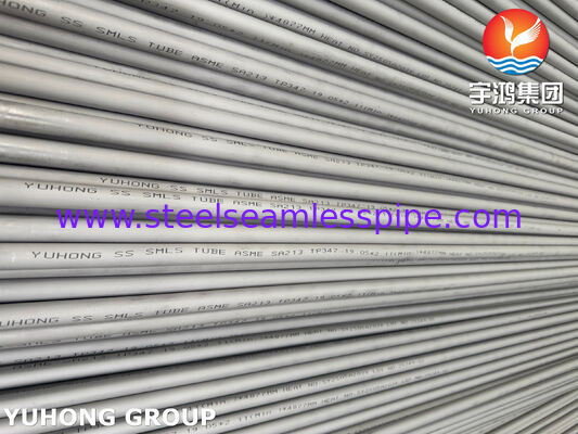 El tubo de intercambiador de calor sin costura de acero inoxidable ASME SA213 TP347